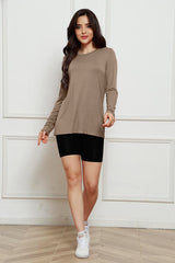 Basic Bae Full Size Round Neck Long Sleeve Top king-general-store-5710.myshopify.com