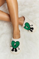 Melody Love Heart Print Plush Slippers king-general-store-5710.myshopify.com