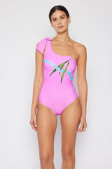 Marina West Swim Vacay Mode One Shoulder Swimsuit in Carnation Pink king-general-store-5710.myshopify.com