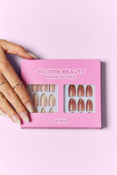 SO PINK BEAUTY Press On Nails 2 Packs king-general-store-5710.myshopify.com