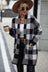 Plaid Dropped Shoulder Cardigan with Pocket king-general-store-5710.myshopify.com