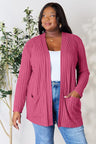 Basic Bae Full Size Ribbed Open Front Cardigan with Pockets king-general-store-5710.myshopify.com