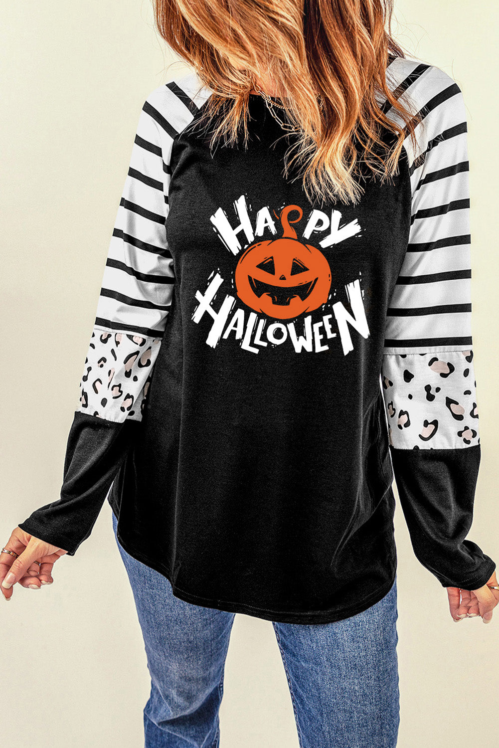 HAPPY HALLOWEEN Graphic Long Sleeve T-Shirt king-general-store-5710.myshopify.com