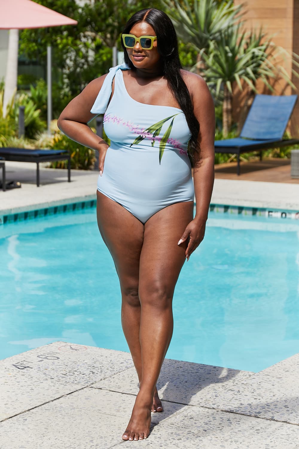 Marina West Swim Vacay Mode One Shoulder Swimsuit in Pastel Blue king-general-store-5710.myshopify.com