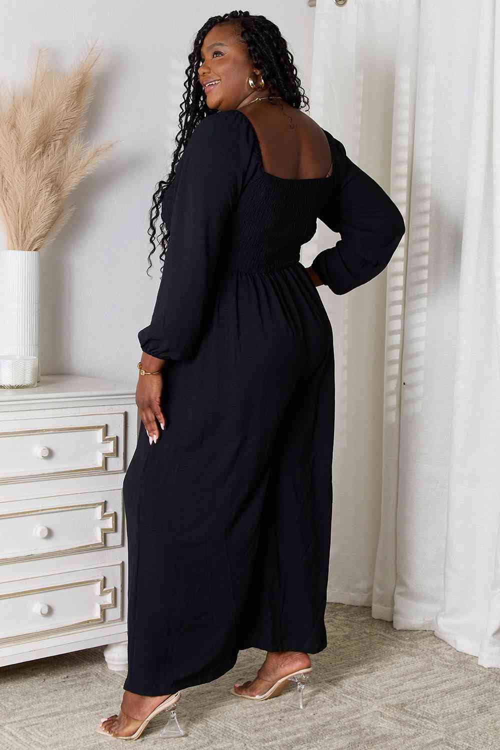 Double Take Square Neck Jumpsuit with Pockets king-general-store-5710.myshopify.com