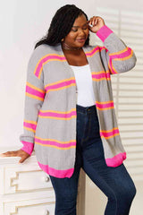 Woven Right Ribbed Long Sleeve Cardigan king-general-store-5710.myshopify.com