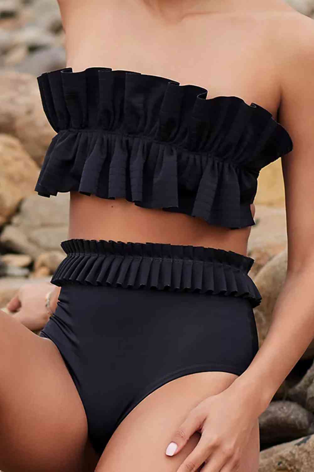 Ruffled Tie Back Two-Piece Swim Set king-general-store-5710.myshopify.com