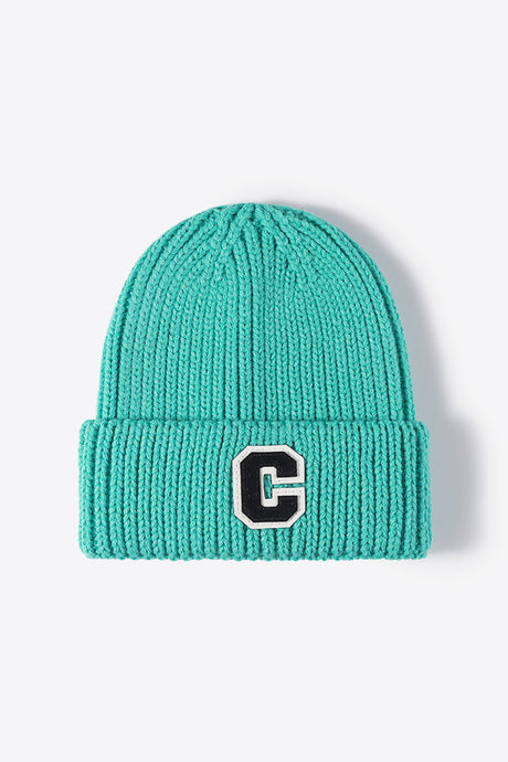 Letter C Patch Cuffed Beanie king-general-store-5710.myshopify.com