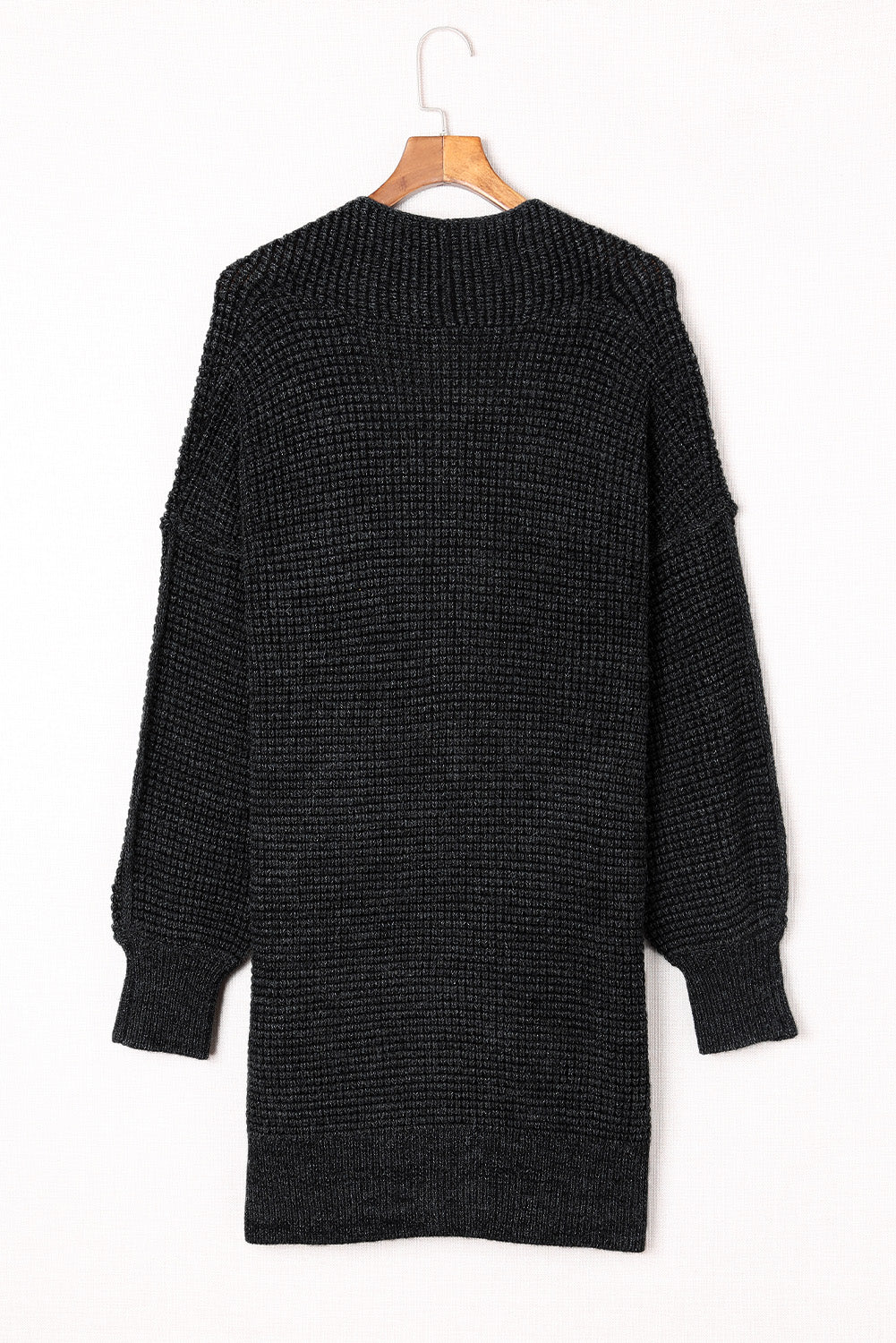 Heathered Open Front Longline Cardigan king-general-store-5710.myshopify.com