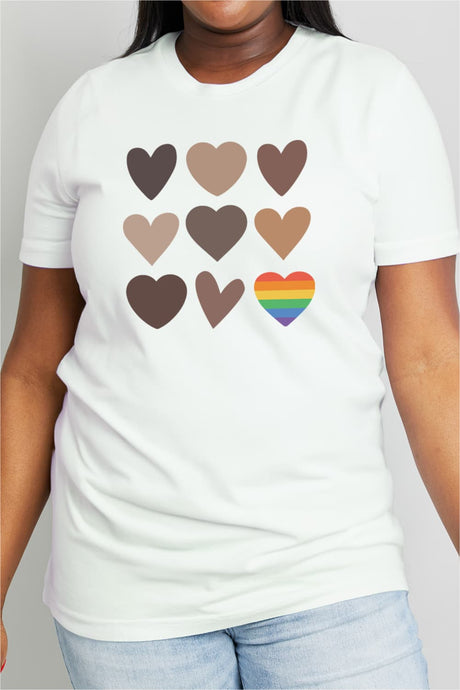 Simply Love Full Size Heart Graphic Cotton Tee king-general-store-5710.myshopify.com