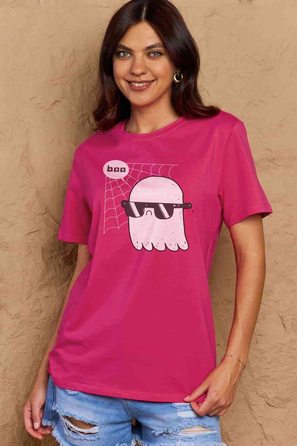 Simply Love Full Size BOO Graphic Cotton T-Shirt king-general-store-5710.myshopify.com