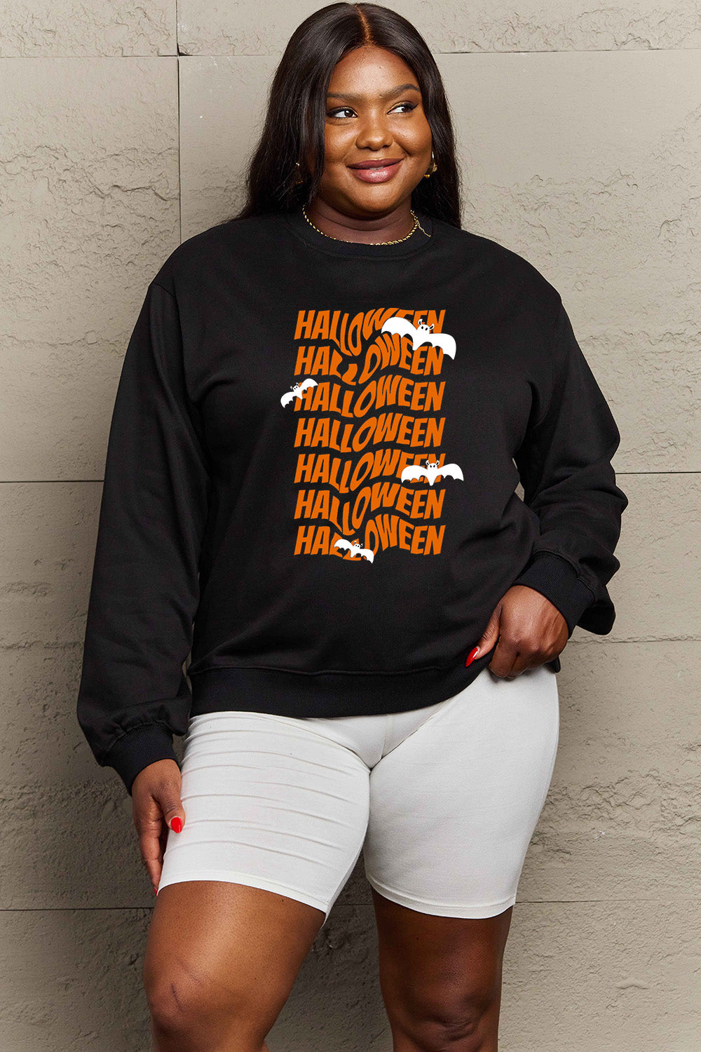 Simply Love Full Size HALLOWEEN Graphic Sweatshirt king-general-store-5710.myshopify.com