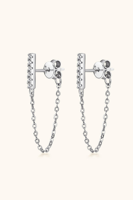 Moissanite 925 Sterling Silver Connected Earrings king-general-store-5710.myshopify.com