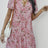 Floral Notched Flutter Sleeve Mini Dress king-general-store-5710.myshopify.com