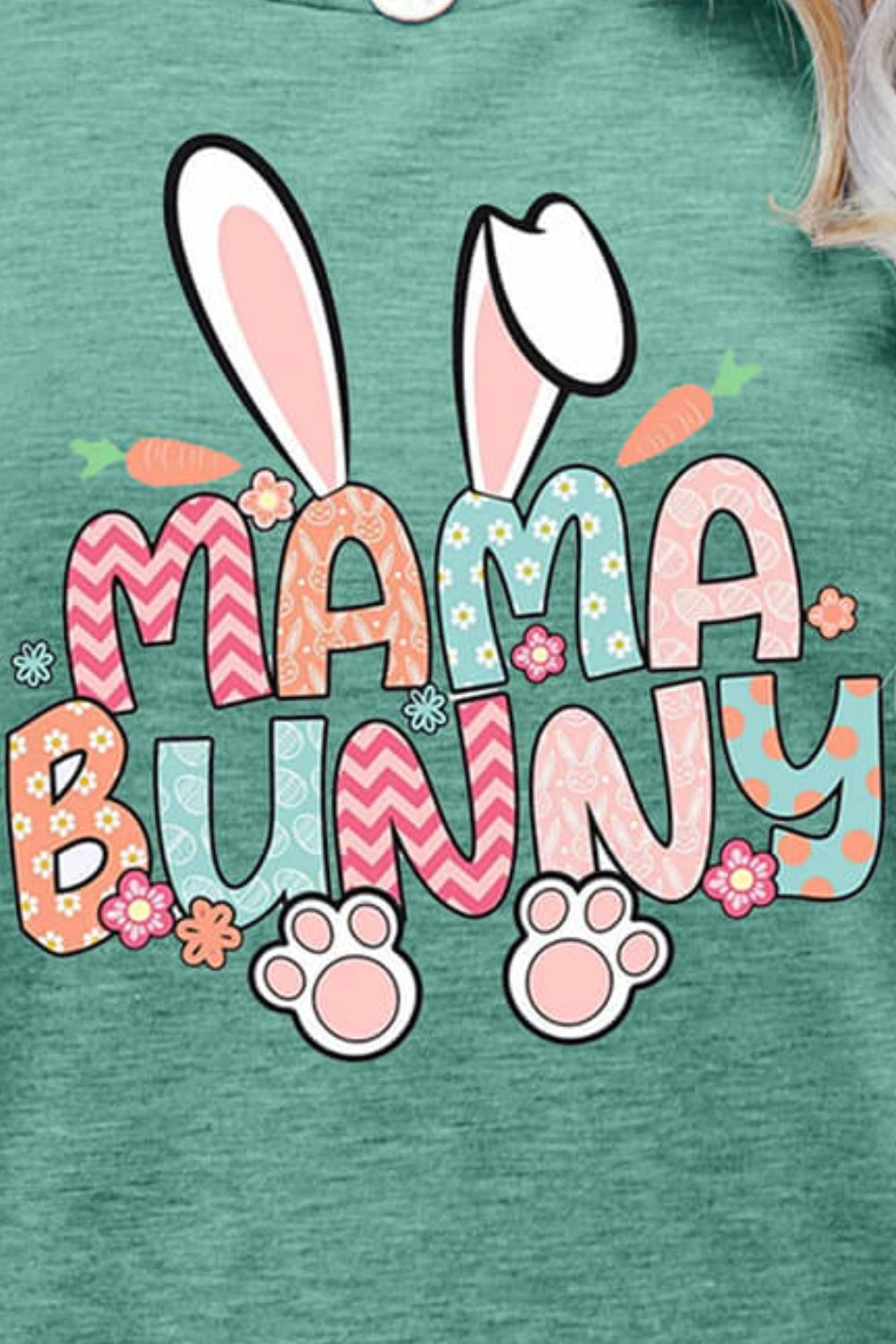 MAMA BUNNY Easter Graphic Short Sleeve Tee king-general-store-5710.myshopify.com