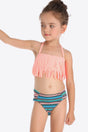 Printed Halter Neck Fringed Two-Piece Swim Set king-general-store-5710.myshopify.com