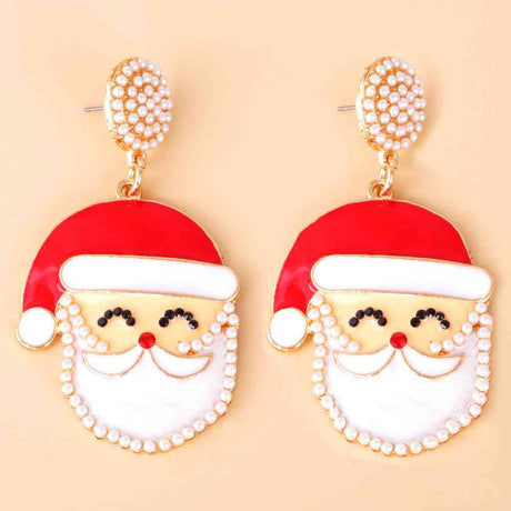 Rhinestone Alloy Santa Earrings king-general-store-5710.myshopify.com