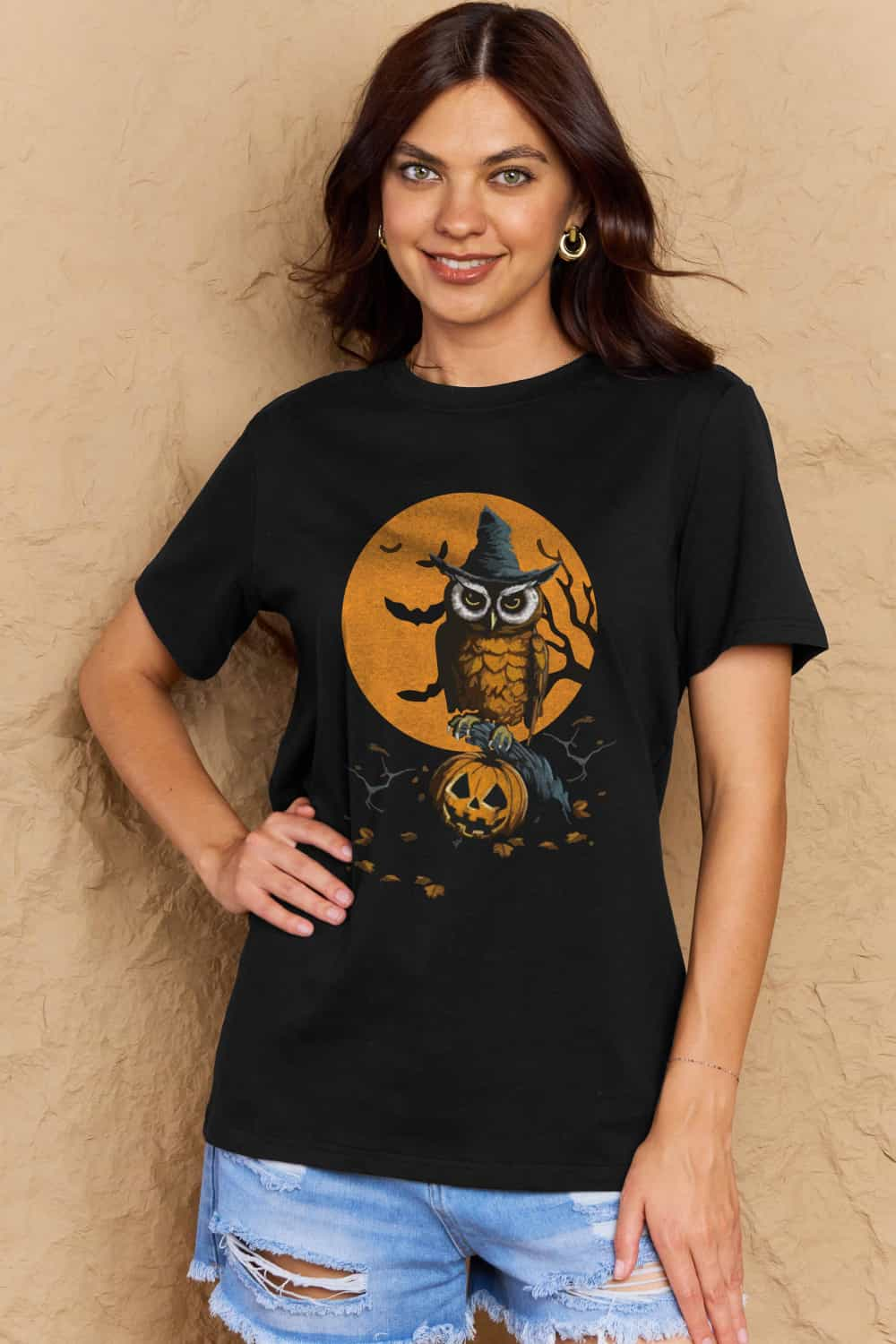 Simply Love Full Size Holloween Theme Graphic Cotton T-Shirt king-general-store-5710.myshopify.com