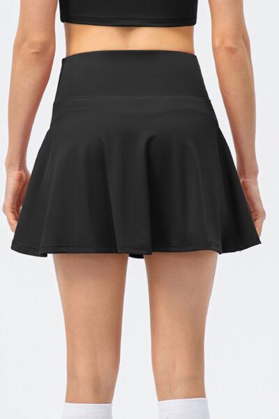 High Waist Wide Waistband Active Skirt king-general-store-5710.myshopify.com