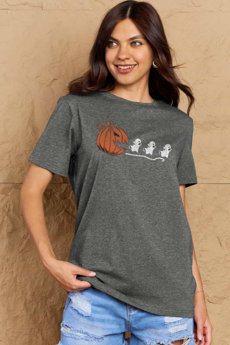 Simply Love Full Size Jack-O'-Lantern Graphic Cotton T-Shirt king-general-store-5710.myshopify.com