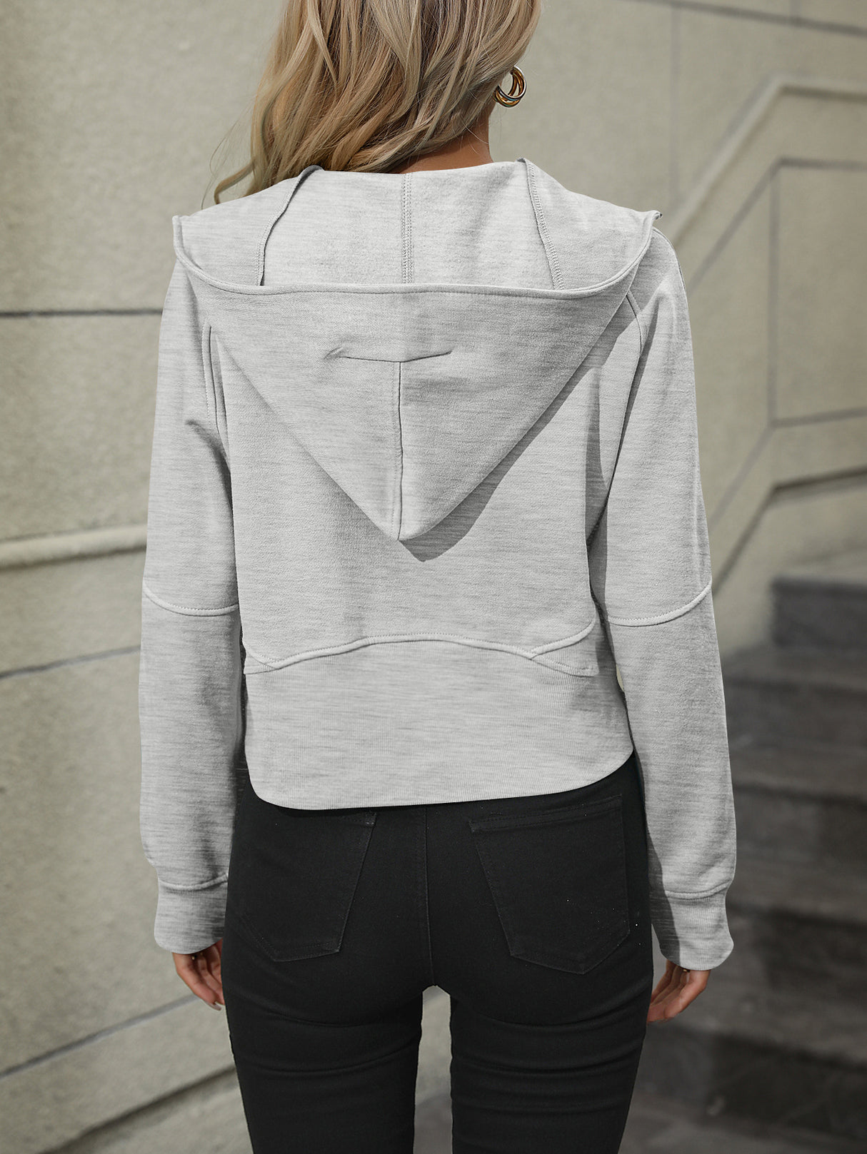 Zip-Up Raglan Sleeve Hoodie with Pocket king-general-store-5710.myshopify.com