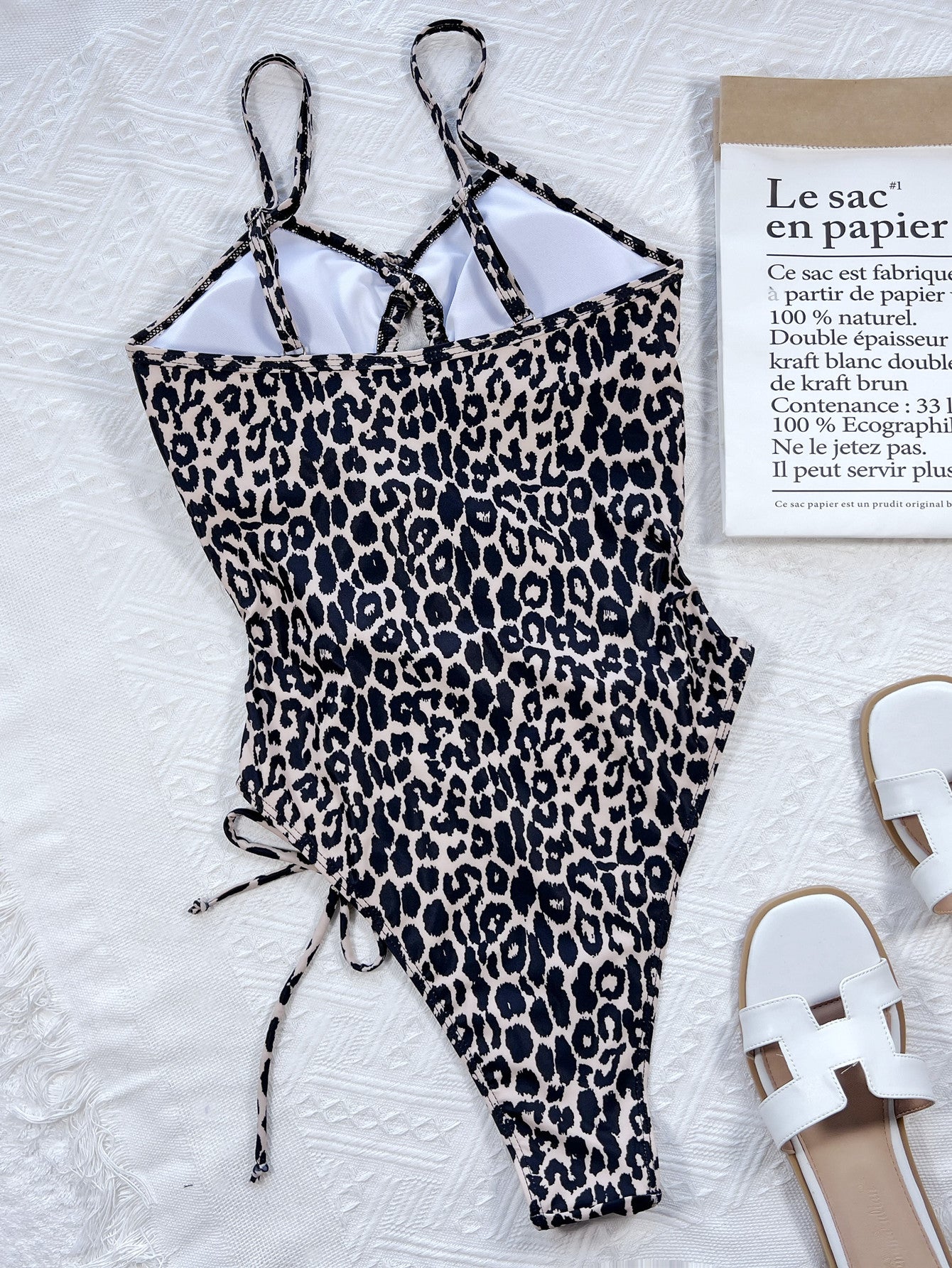 Leopard Cutout Tied One-Piece Swimsuit king-general-store-5710.myshopify.com