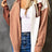 Color Block Textured Drop Shoulder Shacket king-general-store-5710.myshopify.com