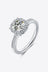 1 Carat Moissanite 925 Sterling Silver Halo Ring - Kings Crown Jewel Boutique