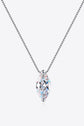 1 Carat Moissanite 925 Sterling Silver Necklace - Kings Crown Jewel Boutique