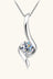 1 Carat Moissanite 925 Sterling Silver Necklace - Kings Crown Jewel Boutique