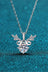 1 Carat Moissanite 925 Sterling Silver Necklace - Kings Crown Jewel Boutique