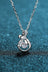 1 Carat Moissanite 925 Sterling Silver Necklace - Kings Crown Jewel Boutique