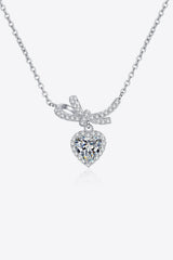 1 Carat Moissanite Heart Pendant Necklace - Kings Crown Jewel Boutique