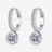 1 Carat Moissanite Rhodium-Plated Drop Earrings - Kings Crown Jewel Boutique