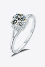 1 Carat Moissanite Split Shank Ring - Kings Crown Jewel Boutique