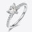 1 Carat Moissanite Triangle 925 Sterling Silver Ring - Kings Crown Jewel Boutique