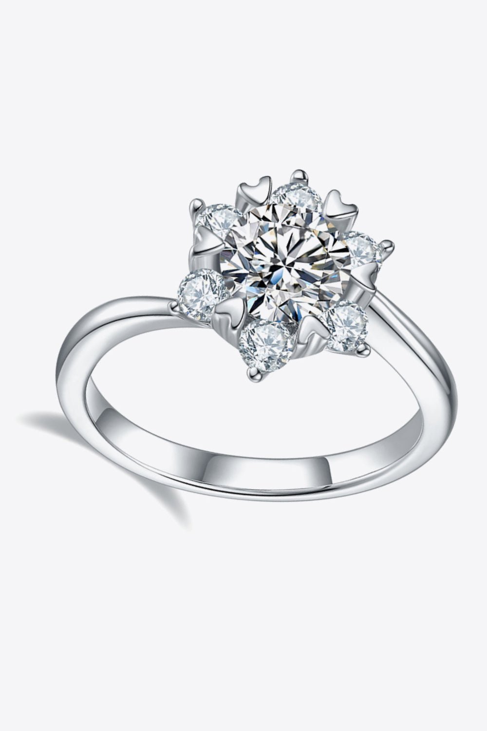 1 Carat Moissanite Zircon Ring - Kings Crown Jewel Boutique