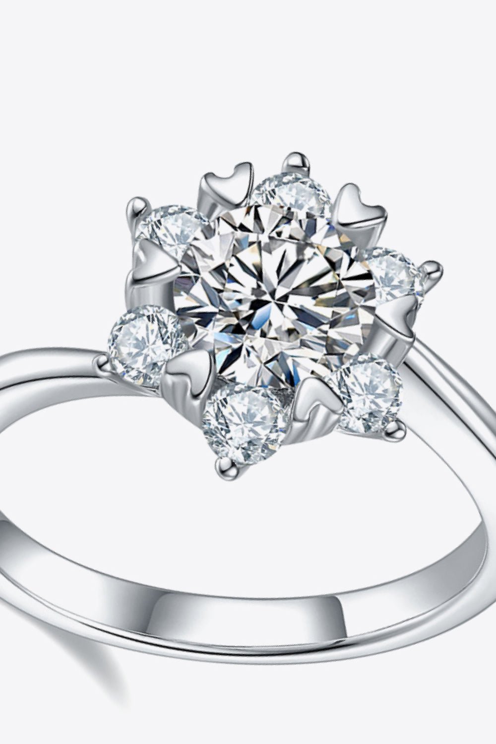 1 Carat Moissanite Zircon Ring - Kings Crown Jewel Boutique