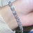 10 Carat Moissanite Platinum-Plated Bracelet - Kings Crown Jewel Boutique