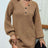 Buttoned V-Neck Sweater Dress king-general-store-5710.myshopify.com