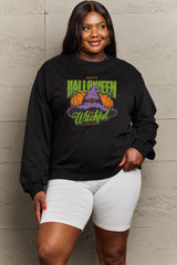 Simply Love Full Size Witch Hat Graphic Sweatshirt king-general-store-5710.myshopify.com