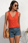 Buttoned Deep V Tank king-general-store-5710.myshopify.com