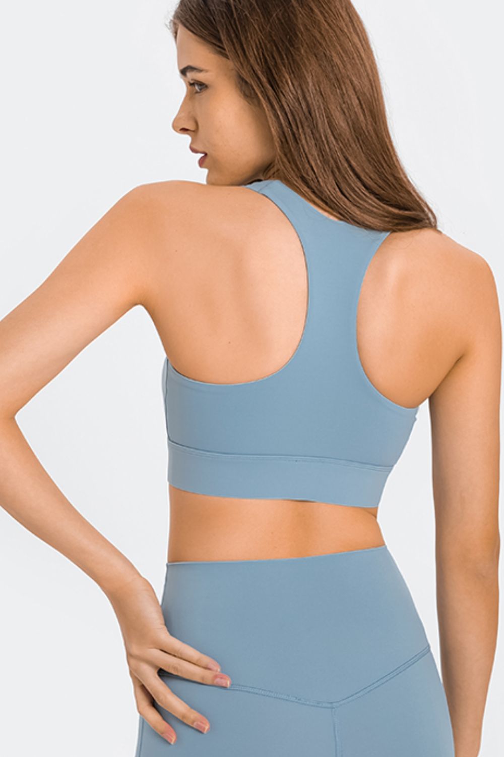 Zip Up Racerback Sports Bra king-general-store-5710.myshopify.com