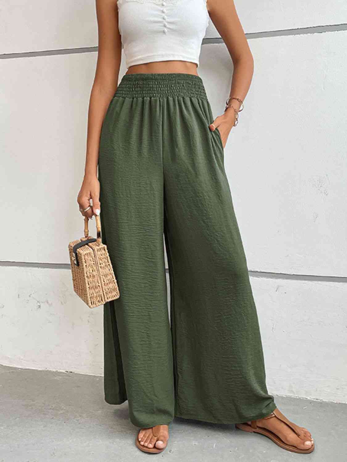 Wide Waistband Relax Fit Long Pants king-general-store-5710.myshopify.com