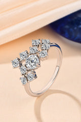 1.2 Carat Moissanite 925 Sterling Silver Ring - Kings Crown Jewel Boutique