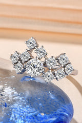 1.2 Carat Moissanite 925 Sterling Silver Ring - Kings Crown Jewel Boutique