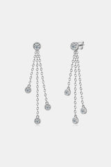 1.2 Carat Moissanite Layered Chain Earrings - Kings Crown Jewel Boutique