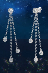 1.2 Carat Moissanite Layered Chain Earrings - Kings Crown Jewel Boutique