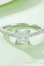 1.21 Carat Moissanite 925 Sterling Silver Side Stone Ring - Kings Crown Jewel Boutique