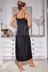 Striped Flounce Sleeve Open Front Robe and Cami Dress Set king-general-store-5710.myshopify.com